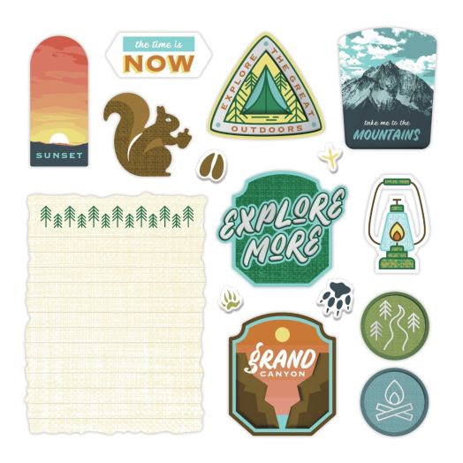 National Park Themed Embellishments: Leave Nothing Behind a8010