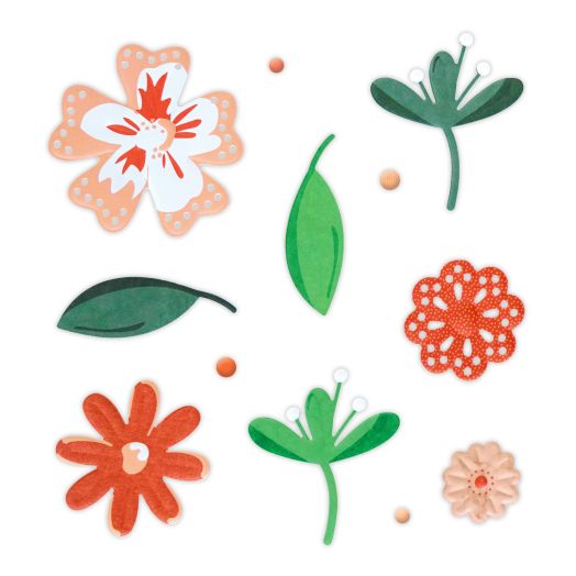 Orange Flower Embellishments: Floral Essential