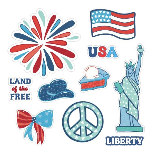 All-American Blast Holographic Foiled Embellishments (20/pk)