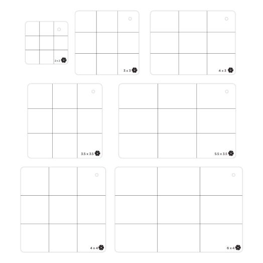 Photo Trimming Templates (7/pk)