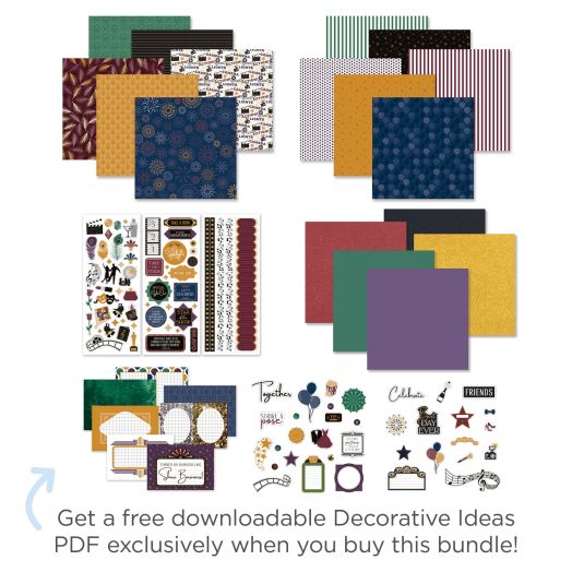 Red Carpet Themed Scrapbooking Kit: Showtime Decorative Kit