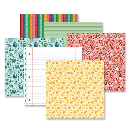 School Themed Scrapbook Paper: School Dayz