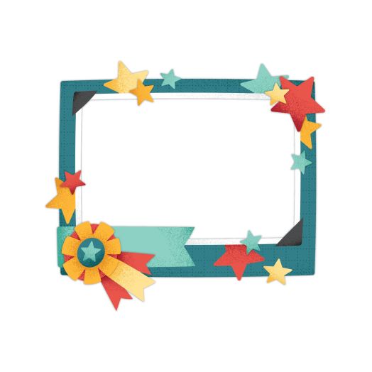 School Dayz XL Layered All-Star Frame Embellishment (1/pk)