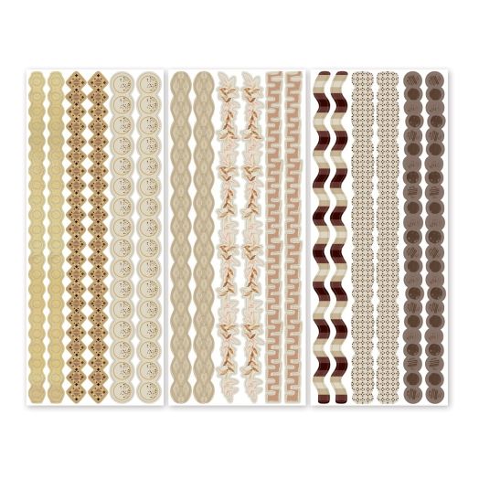 Border Stickers For Scrapbooking: Totally Tonal Sepia Hues a7904