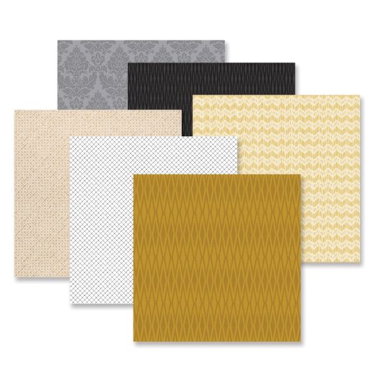 Silver and Gold Tonal Scrapbook Paper: Silver & Gold