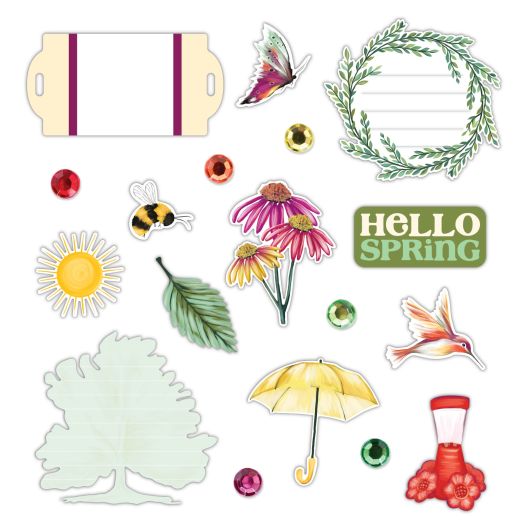 Spring Embellishments For Scrapbooking: Painted Garden