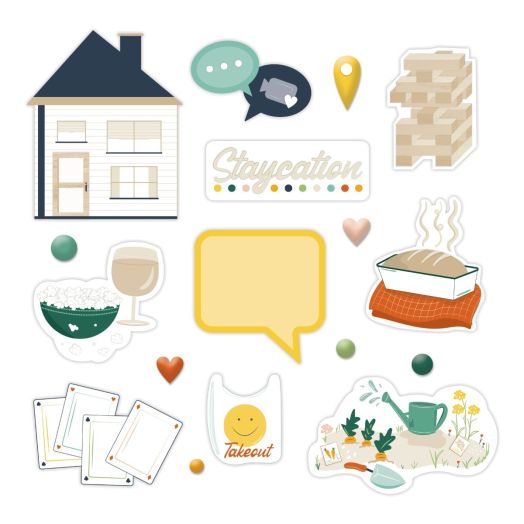 Staycation Scrapbook Embellishments