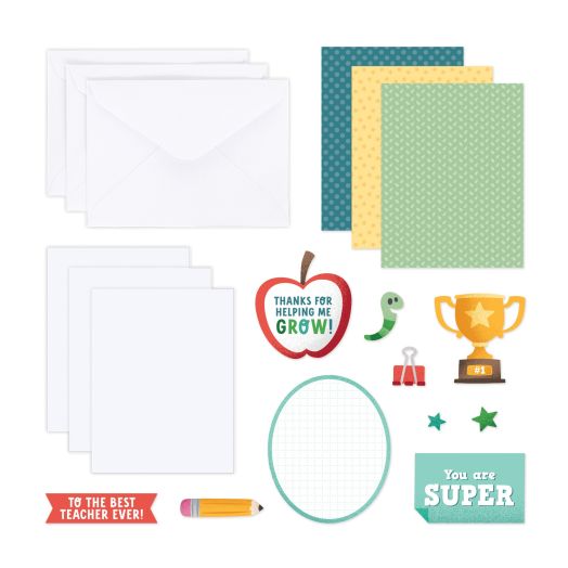 Teacher Appreciation Card Kit: A+ Appreciation Trio Card Kit