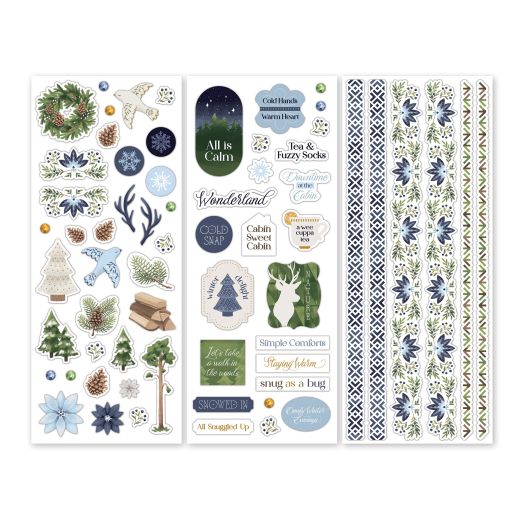 Winter Stickers For Scrapbooking: Nordic Winter