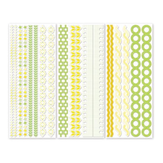 Yellow & Green Stickers For Scrapbooking: Totally Tonals