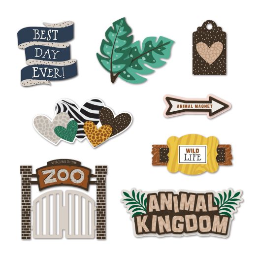 Zoo Themed Embellishments: What A Zoo, Too!  a8965