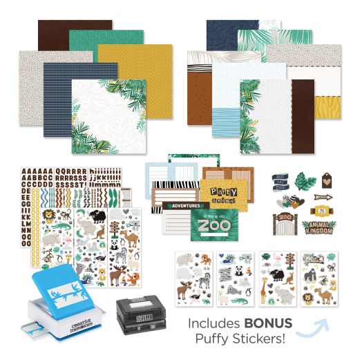 Zoo Themed Scrapbook Kit: What A Zoo, Too! Buy-It-All Bundle a9019