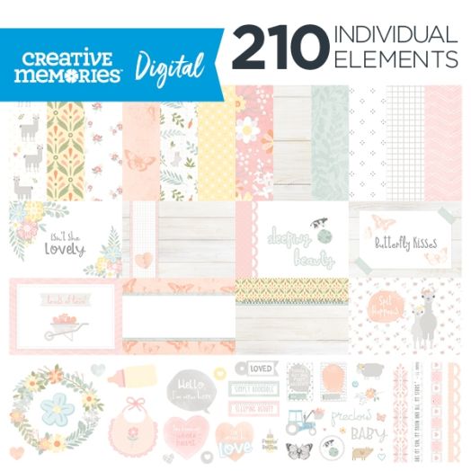 Digital Little Lamb Girl Kit