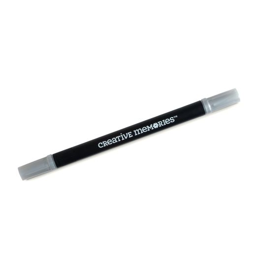Silver Metallic Dual-Tip Pen