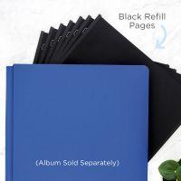 Black 12x12 Plain Pages and Protectors (16/pk) - Creative Memories