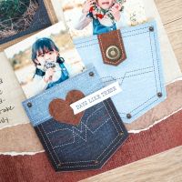 Denim Scrapbook Frames And Embellishments: Denim Revival