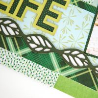 Mix And Match Green Scrapbook Paper: Vivid Melodies Jade