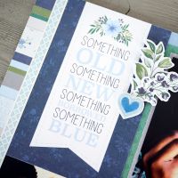Wedding Scrapbook Kit: Something Blue Decorative Bundle