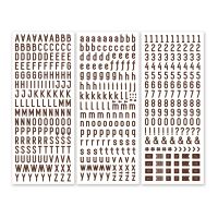 Rainbow Small San Serif Block Font Glitter Letter Stickers - (76 pcs) –