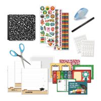 Creative Memories アルバムとスクラップページセット 8x8 School Days Album Bundle Plus Mats - Creative Memories