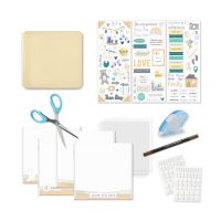 8x8 Lemon Ice Shimmer Welcome Baby Album Kit - Creative Memories