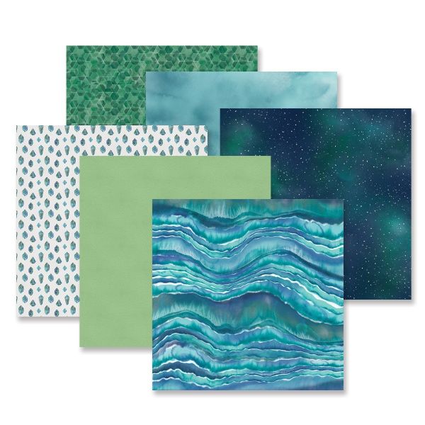 Natural Wonders Scrapbook Paper Emerald Gemstone Creative Memories